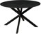 Vente-unique-Mesa de Mesa y sillas de jardín Ronde de Aluminio - D. 120 cm - Antracita - Portofino de MYLIA