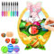 Osterei-Maschine Mit Spinner, Osterei Dekorationsset, Dekorative Ostereier, DIY Ei Dekoration Coloring Kit, Enthält 8 Marker Und 9 Eier, Glückliche Kinder Zu Ostern Gnd Zum Kindertag