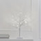 Ginger Ray Árbol de Navidad Blanco Iluminado con Luces LED, decoración de Chimenea de Mesa, 40 cm