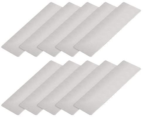 METALLIXITY Vuoto Metallo Carta 80x30x0,4mm 20pz 201 Inox Acciaio Argento