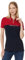 Tommy Hilfiger Damen-Poloshirt, Sky Captain/Scarlet, Mittel