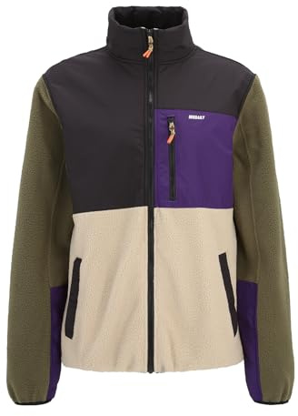 IRIEDAILY Herren Jacket AUF DECK FLEECE recyceltes Material relaxed Fit deep purple