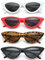 Unning 4 Stück Cateye Sonnenbrille Damen Vintage Retro Cat Eye Sonnenbrillen Set Lustig Katzenauge Brille