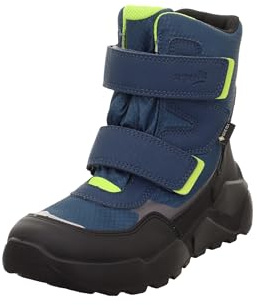 Superfit Jungen Rocket Warm Gefütterte Gore-tex Stiefel, Blau Hellgrün 8010, 38 EU Weit