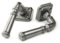 UNDERGROUND PARTS Vintage Style Cast Iron Lever Door Handles on a Square Rose - Pewter Finish (Latch Lever Handles)