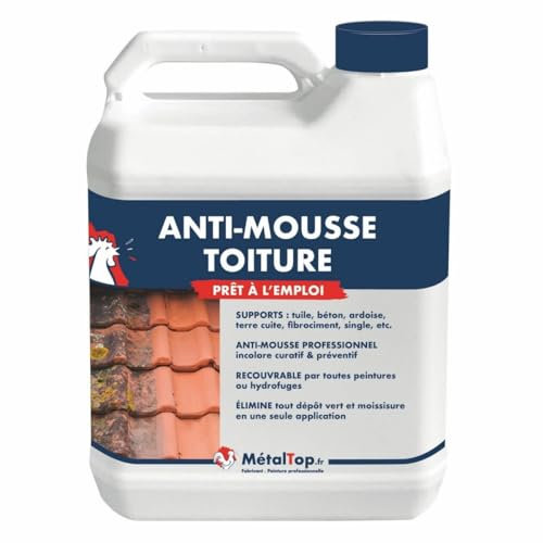 Metaltop - Antimousse Toiture - IIncolore - RAL Incolore - Pot 60 L