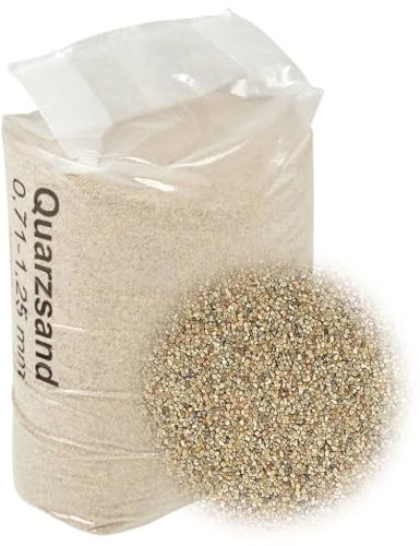 vidaXL Arena filtrante 25 kg 0,71-1,25 mm, Arena de Filtro de Piscina, Medios de Filtro, Arena de Filtro para Piscina, Arena de filtración