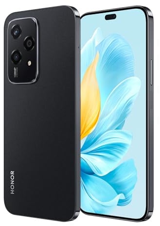 HONOR 200 Lite Smartphone 5G Triple caméra 108 Mpx,Mémoire ROM 256GO,RAM 8GO,8core MediaTek Dimensity 6080,Ecran 6.67,Batterie 4500mAh/Dual SIM/NFC/Android 14,Noir