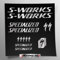 Aufkleber-Set kompatibel mit Rahmen MTB Mountainbike und Helm | Decals Aufkleber für Fahrrad Schriftzug Logos | Stickersland® - Swork (Silber Metallic Matt)
