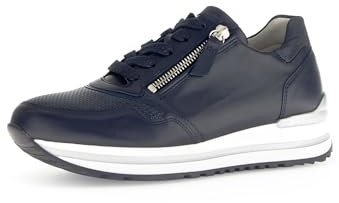 Gabor Damen Low-Top Sneaker, Frauen Halbschuhe,Strassenschuhe,Sportschuhe,Freizeitschuhe,Freizeit,sportlich,Ocean/Midnight,35.5 EU / 3 UK