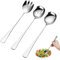 Cuchara Para Servir de Acero Inoxidable, 3 piezas acero inoxidable cuchara grande 28 cm de largo de la mano comida de hotel cuchara cucharas soperas grandes para banquetes en restaurantes de cocina