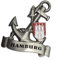 Kühlschrankmagnet Hamburg 3D ·Anker· ·Wappen· Magnet Souvenir