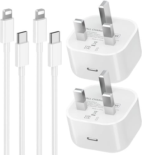 for I Phone Charger and Plug, 2 Pack 20W USB C Fast Charger Plug and Cable 2M/6.6FT, Safe & Durable Char-ger I Phone for IPhone 14 13 12 11 Pro Max XS XR X SE 8Plus, iPad, AirPods