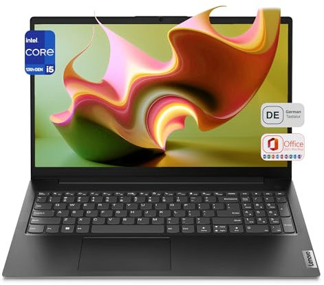 Lenovo V15 G4 IRU Laptop, Intel Core i5-13420H, 8 GB DDR4 RAM, 512 GB PCIe SSD, 15.6 FHD Display, Intel UHD Graphics, QWERTZ Tastatur, Windows 11 Pro, Iron Grey
