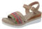 Cocila Prime Deal Days 2025 Womens Wedge Sandals Flip Flops Damen Leder Fußbett Sandalen Dunkelblau Pantoffeln Mit Wechselfußbett Sandaletten Flach Tieffußbett-Pantoletten Für Herren Lammfell