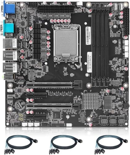 HKUXZR Q670 Micro ATX Motherboard 8-Bay NAS(LGA1700, 12th/13th/14th Gen. Desktop Processor), 4* U-DIMM DDR5 MAX 4 * 32GB, 2*M.2 NVMe, 12* SATA 3.0, 1*Type-C 20Gbps, 6*USB, DP/HDMI/VGA/eDP, COM Port