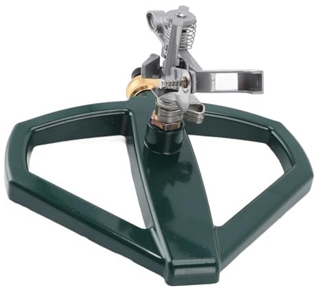 Aspersor de Jardín, 360 Aspersor de JardíN Ajustable Rotativo AutomáTico para CéSped Riego Uniforme Sistema de Riego de CéSped para CéSped Plantas Flores Verduras (Plata)