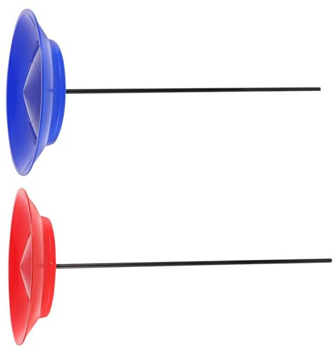 Yardwe 2 Sets Jonglier-drehteller Und -stöcke, Zirkus-jonglierspiel, Gleichgewichtsfähigkeiten, Spielzeug, Jonglier-Performance-Requisiten, Clown-Zirkus-Farben Für Kinder