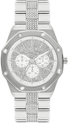 Spirit Ladies Silver Stone Set Multi Dial Bracelet Watch