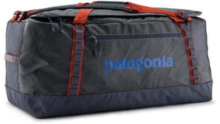 Patagonia Black Hole Duffel 100L Smolder Blue w/Amanita Red