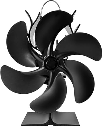 Estufa De Calor Con Ventilador 6 Aspas Chimenea Leña Chimenea Silenciosa Distribución Eficiente Funcionamiento Silencioso