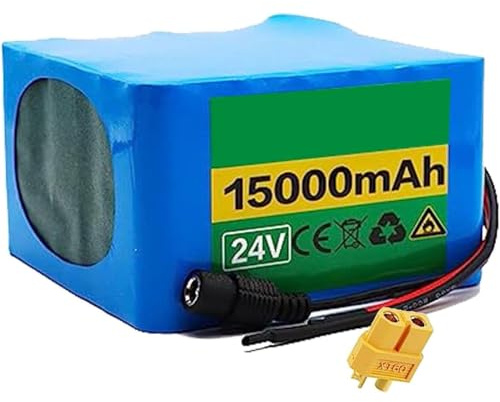 24V 15Ah 6S6P Elektrofahrrad-Akku, Mit Ladegerät Und BMS, Leistungsstarker, Austauschbarer Ersatzakku Für 50W Bis 500W Motoren XT60+DC