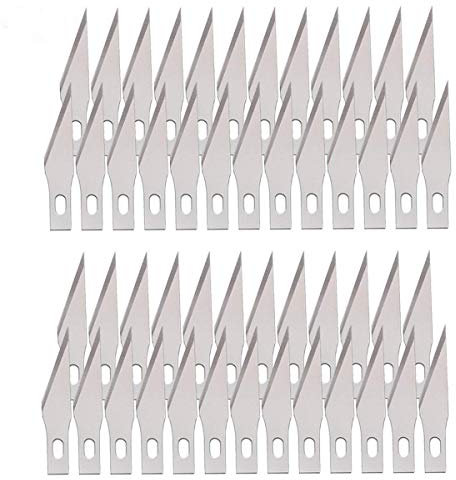 Mlife Lot de 50 lames de rechange pour cutter de précision - N° 11 (tranchantes)