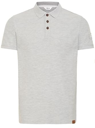 !Solid SDTripPolo Herren Poloshirt Polohemd Shirt mit Polokragen Baumwollmischung Regular fit, Größe:S, Farbe:Light Grey Melange (8242)