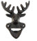 Sungmor Vintage Forme de tête de cerf 15,5 cm Décapsuleur robuste en fonte | Convient pour la bière, les bouteilles de boisson