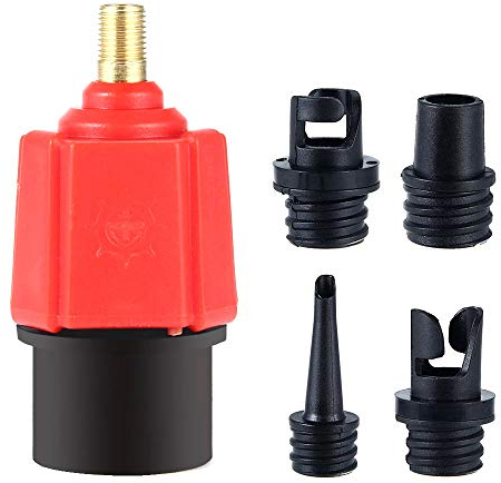 Volwco Ventiladapter Multifunktion Aufblasbare SUP Schrader Ventiladapter Zubehör Luftpumpen Konverter Für Ventile Kajak-Schlauchboot-Fußpumpe Elektrische Pumpe