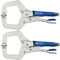 11” Welding Locking C Clamps Adjustable Fastener with Quick Release Grip 2 Pack