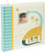 Kusso Baby-Fotoalbum, Einsteckalbum für Kinder, Personalisierbar mit 200 Fotos, 10x15 cm, Glücklicher Dinosaurier