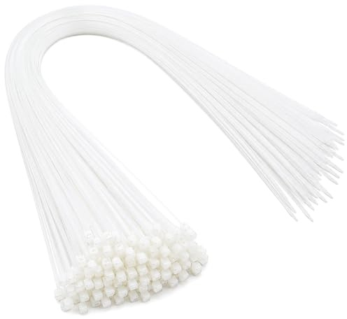 On1shelf® Natural White Extra Long Cable Ties 920mm x 4.8mm (36 Inch), Strong Nylon PA66 Zip Ties for Large Bundles, Cable Management, Garage, Workshop & Home Use, 50 Pack