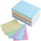 Karteikarten, A6, liniert, 5 Farben (400 Blatt), Revisionskarten, liniertes Karteipapier, verschiedene Neonfarben, Karteikarten