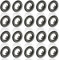20x Einbaustrahler IP20 mit GU10 Fassung RUND schwarz Einbauspot Einbauleuchte Rahmen Rostfrei Deckenspot Strahler Spot 803