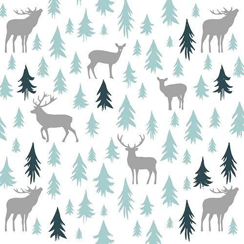 20 Servietten Tiersilhouetten im Wald | Winter | Weihnachten | Tischdeko 33x33cm
