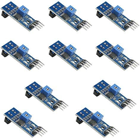BGTXINGI 10 Stück TCRT5000 Infrarot-reflektierender Infrarot-Sensor-Schalter-Modul 3,3–5 V Hindernisvermeidung Barriere Leitungsspur Sensormodul