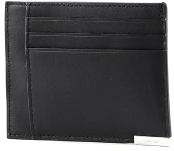 Calvin Klein Modern Plaque Cardholder CK Black