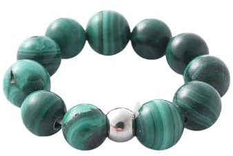 ASDFY Naturstein-Süßwasserperlen-Ring Kristallböhmischer Perlenring Elastischer Damen-Steinringe Reiki-Balance Knöchel-Finger-Ringe Ewigkeitsring Für Frauen, Mädchen, Männer, Blauer Sandstein