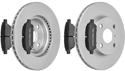 F.BECKER_LINE BREMSSCHEIBEN Ø255MM + BREMSBELÄGE VORNE FÜR TOYOTA YARIS VERSO