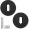 Bwintech 1 Pair 52MM Matt Black Keyhole Escutcheon Keyhole Cover