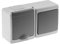 Prise en saillie avec interrupteur simple Gris IP44 16 A/250 V Schuko en saillie pour pièces humides