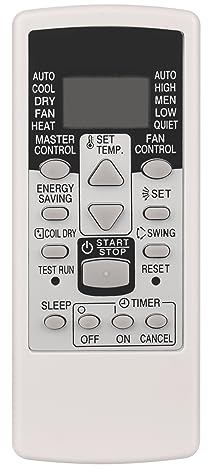 ALLIMITY Reemplazo de Mando a Distancia Aire Acondicionado adaptar por Fujitsu Air Conditioner AC A/C AR-RCD1C AR-RCD1E RCE1E