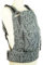 Fräulein Hübsch Fullbuckle Rucksack Babytrage - passt von 3-36 Monaten - als Bauch- und Rückentrage - nur Schnallen, kein Binden - ergonomische Babytrage aus Biobaumwolle - Design Seaweed Silver