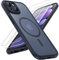 TOCOL für iPhone 15 Plus Hülle für Magsafe, Vollständiger Kameraschutz Stoßfest Kratzfest Transluzente Rückseite Magnetisch Handyhülle für iPhone 15 Plus Case, Schwarz