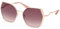 GUESS GU7843-S28Z61 Womens UV Protected Injected Sunglasses, Occhiali Donna, Oro Rosa, 61MM