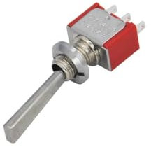 Interruptor Fr-Sky con piezas de tuercas de tornillo compatibles con Taranis X9D Plus X7/X7S X9DP2019/X9 Lite Radiomaster Jumper T16 interruptor de palanca de radio (Color : 3 Pos FLAT Handle)