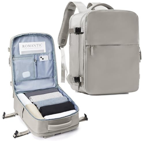 SZLX Handgepäck für Ryanair Handgepäck Rucksack Easyjet 45x36x20 für Flugzeug Reiserucksack Unter Sitz Handgepäck Tasche für Weekender Kurze Tirp 14-Zoll-Laptop Rucksack für Herren und Damen