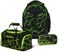 satch Match Schulrucksack Set 3tlg. (Green Supreme) inkl. Schlamperbox und Sporttasche