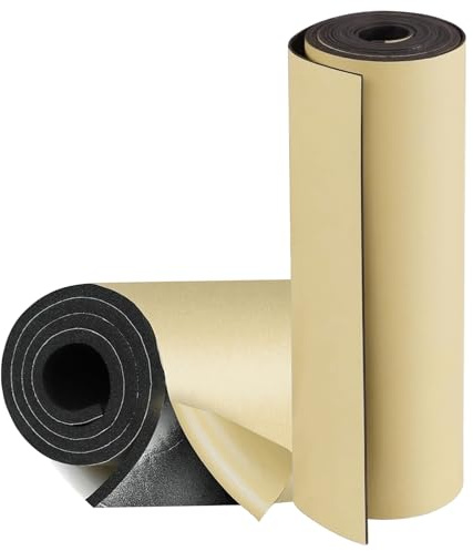 Tapis d’Isolation Acoustique pour Voitures Tapis d'isolation auto adhésif 1 rouleau Tapis Amortisseur D'isolation pour Moteur, Toit, Fenêtre et Porte 5/7/7.5/10/15/20/25/30 mm épais(100 x 100 cm TK 30